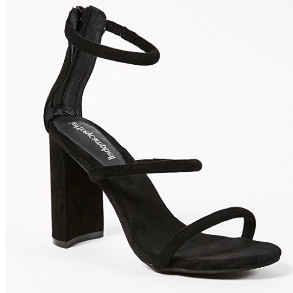 Jeffrey Campbell Shoes - Jeffrey Campbell Lexi Black Suede Ankle Strap Block Heel  Size 7.5